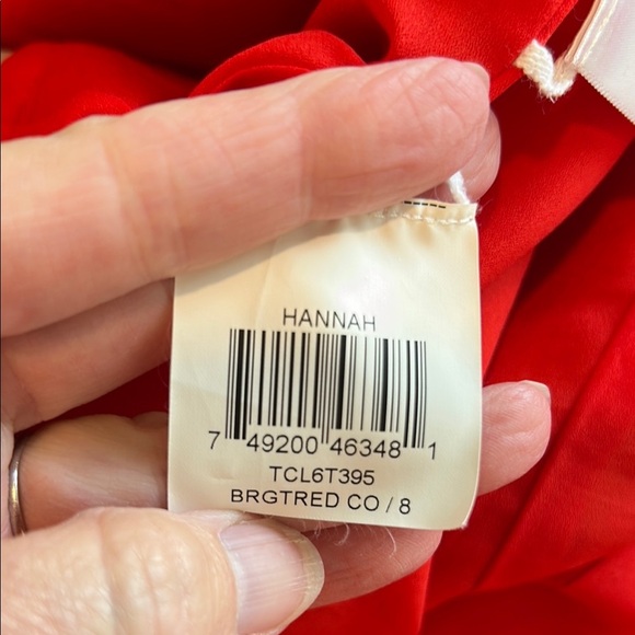 BCBGMaxAzria Red and Khaki A-Line Mini Dress - Picture 7 of 11